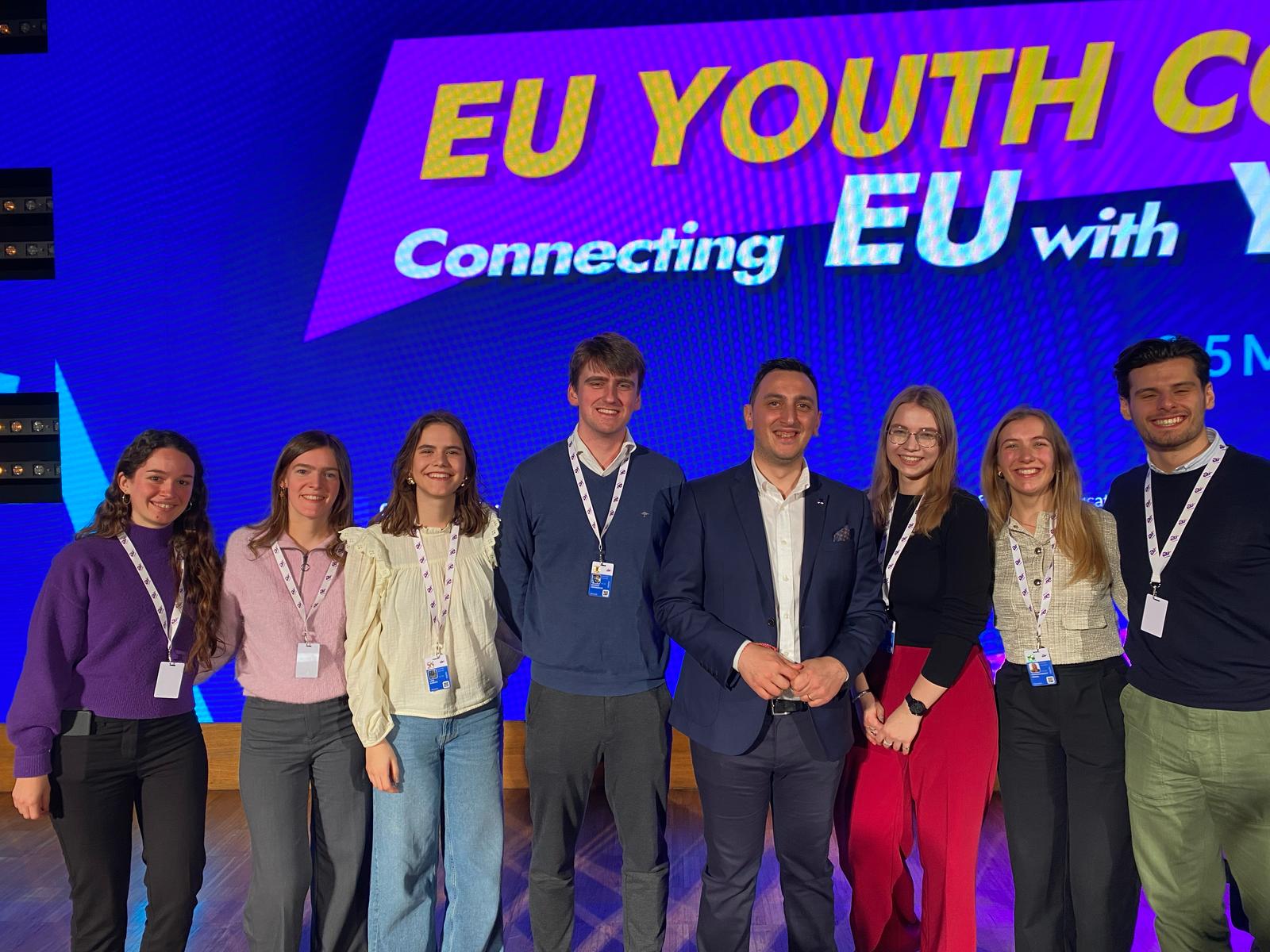 Grégoire et Mathilde à Lublin pour la 1ère conférence du 11ᵉ cycle du dialogue jeunesse européen